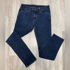 J.CREW Men's Blue Jeans Flex  Slim Stretch W32 L34 Dark  Wash Style AY516